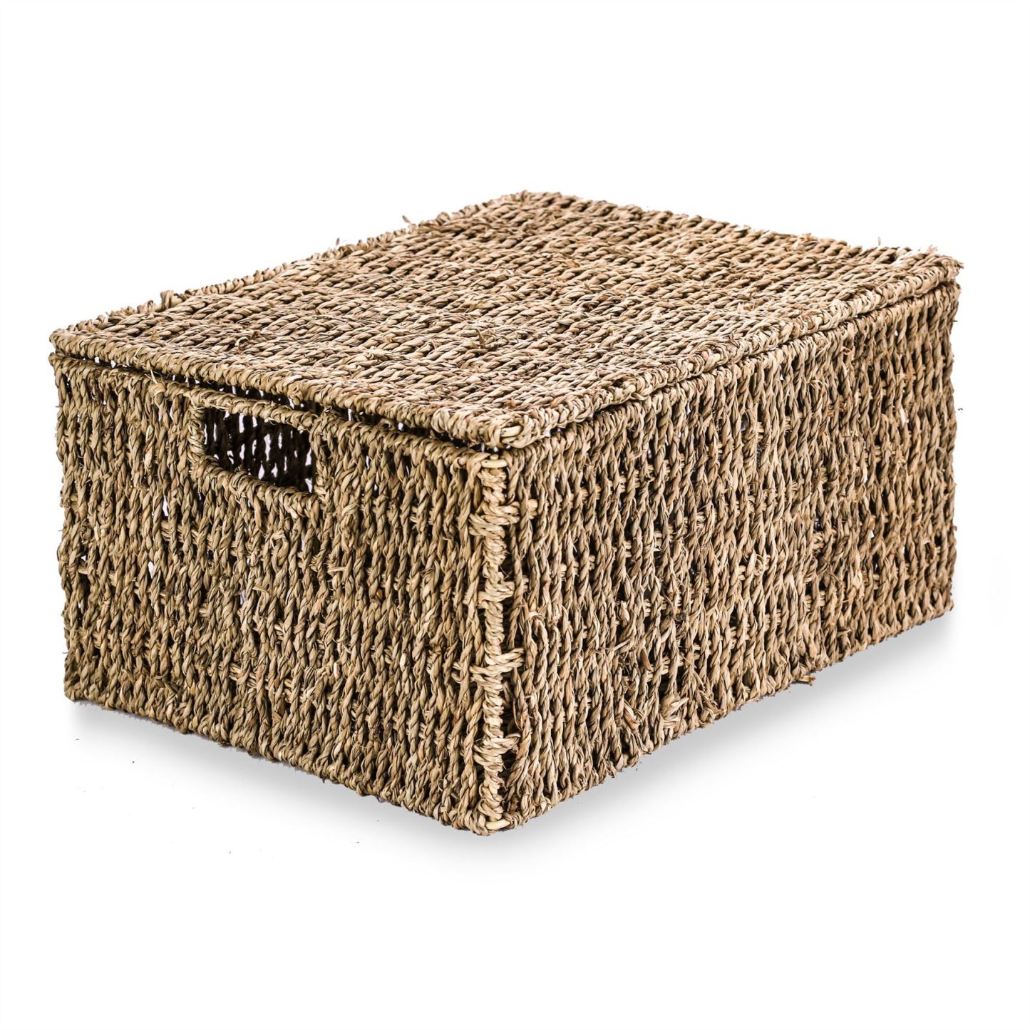 Seagrass Storage Basket with Lid | M&W