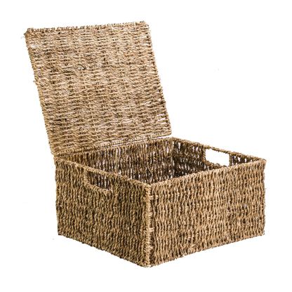 Seagrass Storage Basket with Lid | M&W