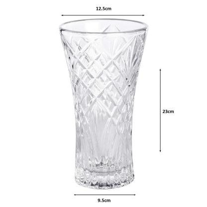 Crystal Glass Short Flower Vase | M&W