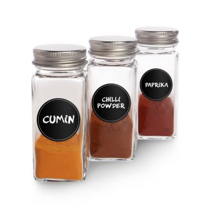 Spice Jars with Shaker Lids - Set of 12 | M&W