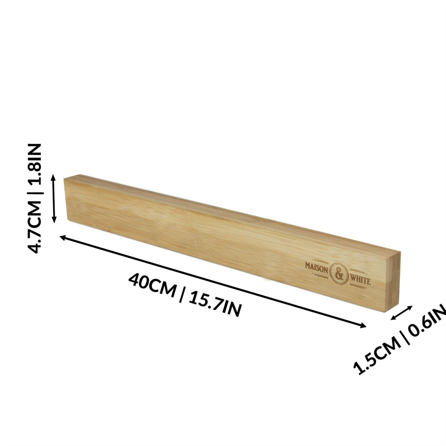 Bamboo Magnetic Knife Bar | M&W