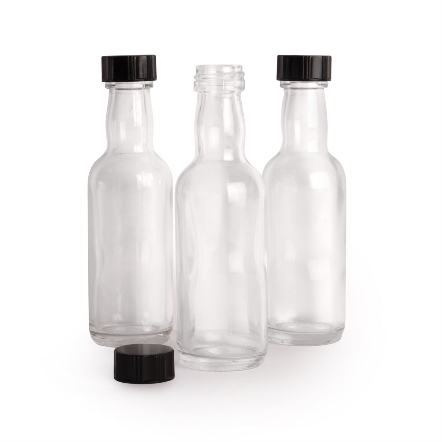 Miniature Glass Spirit Bottle - Pack of 50 | Pukkr