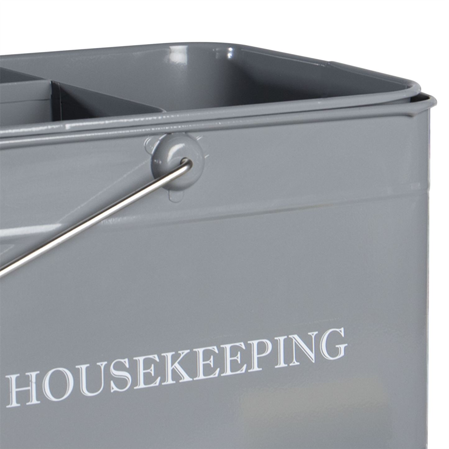 Vintage Housekeeping Cleaning Caddy Grey | M&W