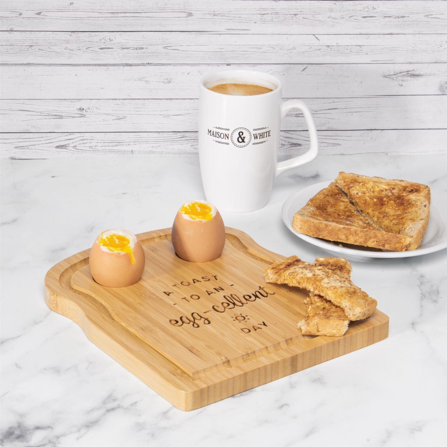 Bamboo Breakfast Egg Board | M&W