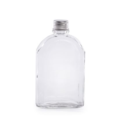 Glass Flask Bottles with Lids 350ml - Set of 10 | Pukkr