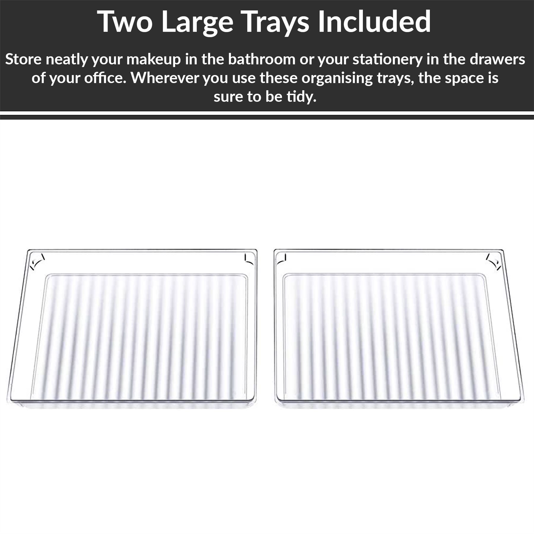 Drawer Organiser Trays - Set of 12 | Pukkr