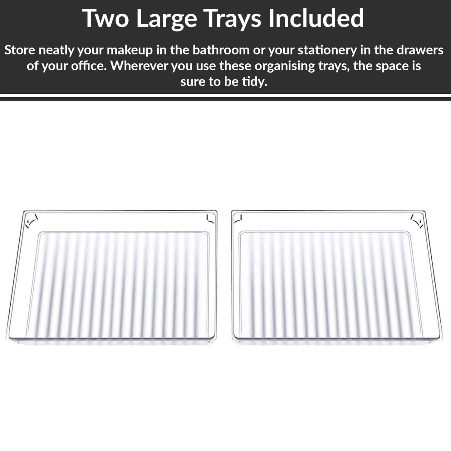 Drawer Organiser Trays - Set of 12 | Pukkr