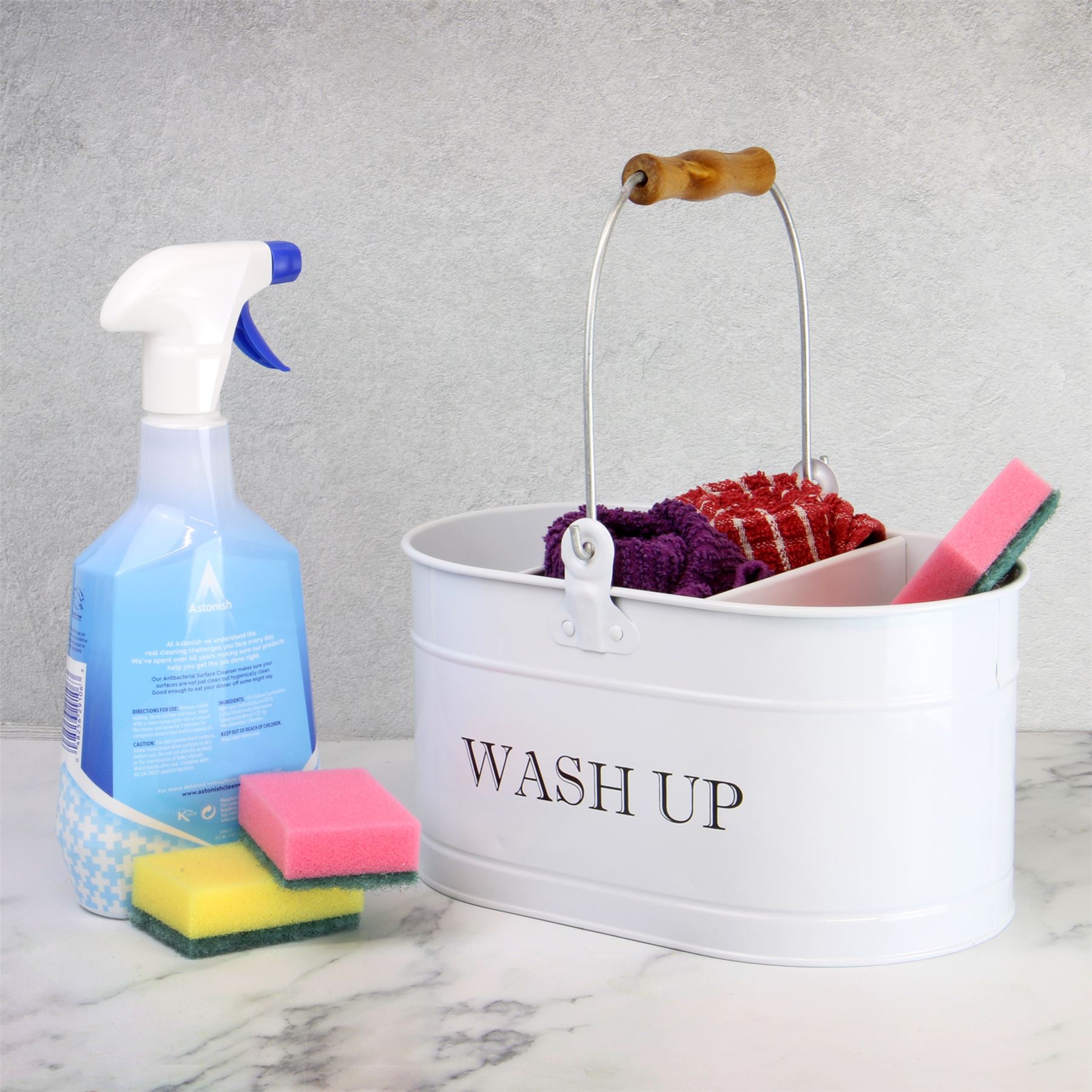 Wash Up Tidy Chalk White | M&W