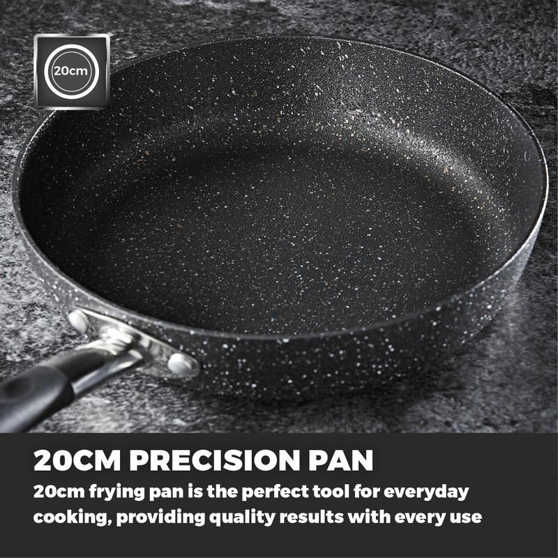 Tower Precision 20cm Non-Stick Frying Pan Black