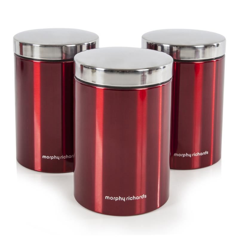 Morphy Richards Accents 6 Piece Storage Set Red