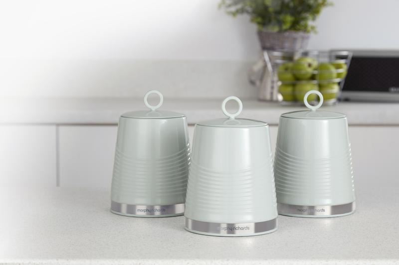 Morphy Richards Dune Set of 3 Canisters Sage Green