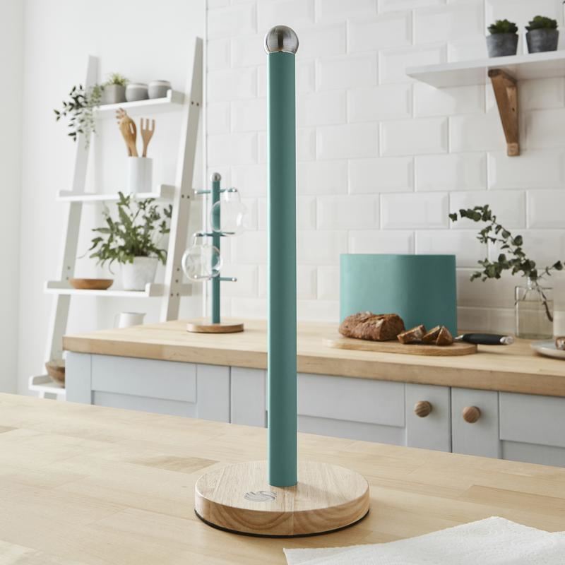 Swan Nordic Towel Pole with Bamboo Base Green