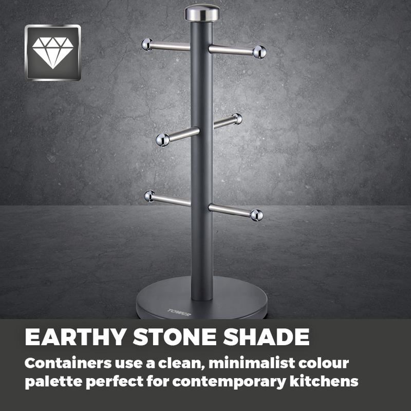 Tower Infinity Stone 6 Cup Mug Tree Slate