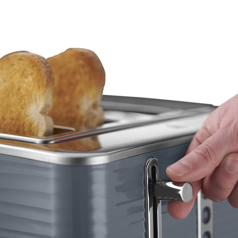 Russell Hobbs Inspire Toaster 4 Slice Grey 1800W UK Plug