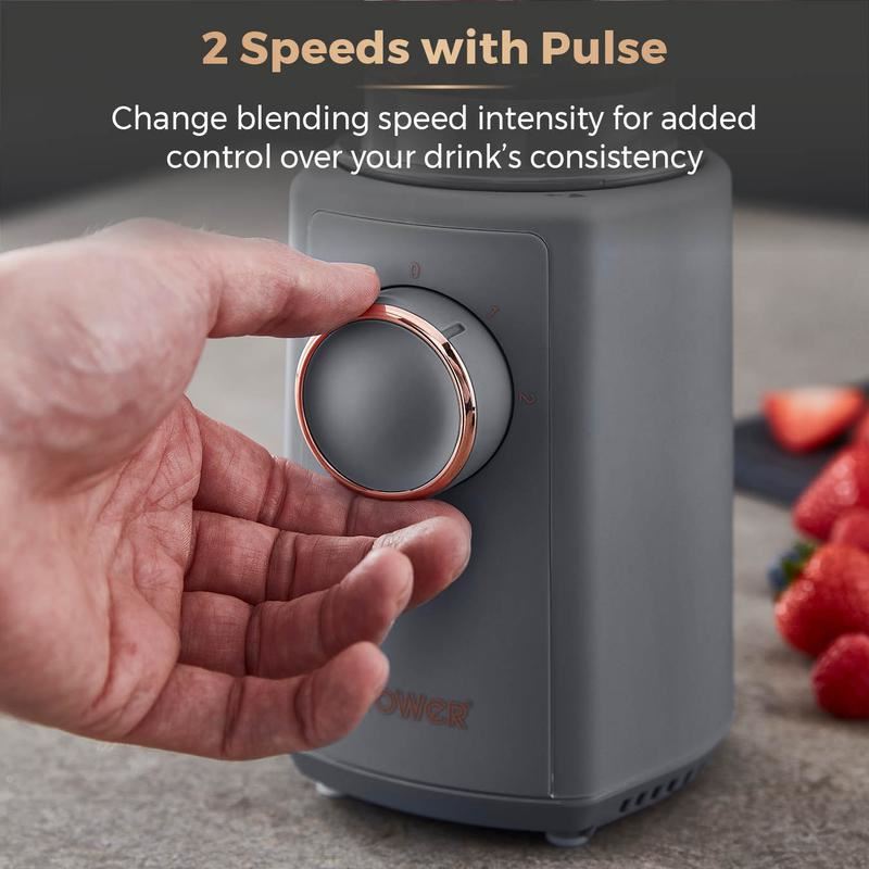 Tower Cavaletto 300W Personal Blender Grey & Rose Gold UK Plug