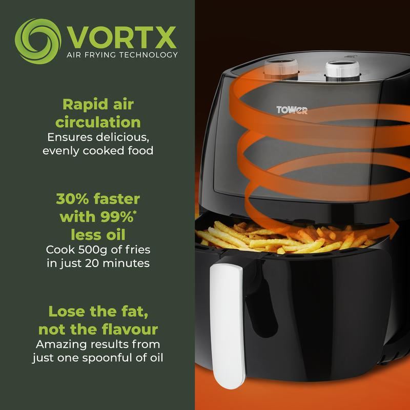 Tower Vortx Vizion 7 Litre Air Fryer Black Manual