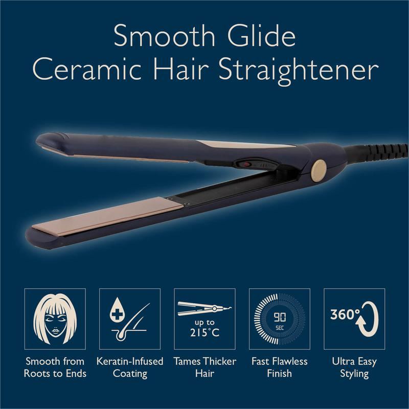 Carmen C81061BC Twilight Ceramic Hair Straightener UK Plug