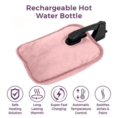 Carmen Spa Rechargeable Hot Water Bottle Pink