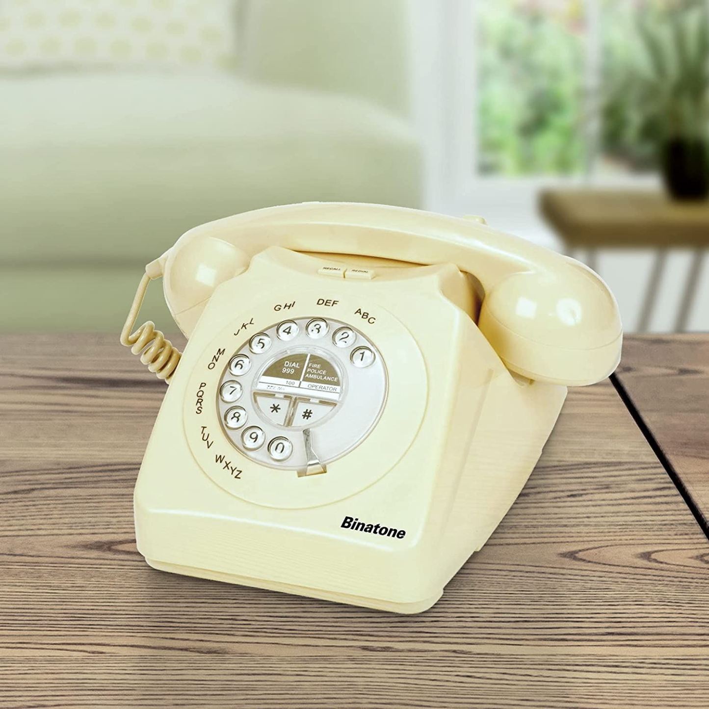 Binatone Cream Retro 1971 Corded Telephone Roov