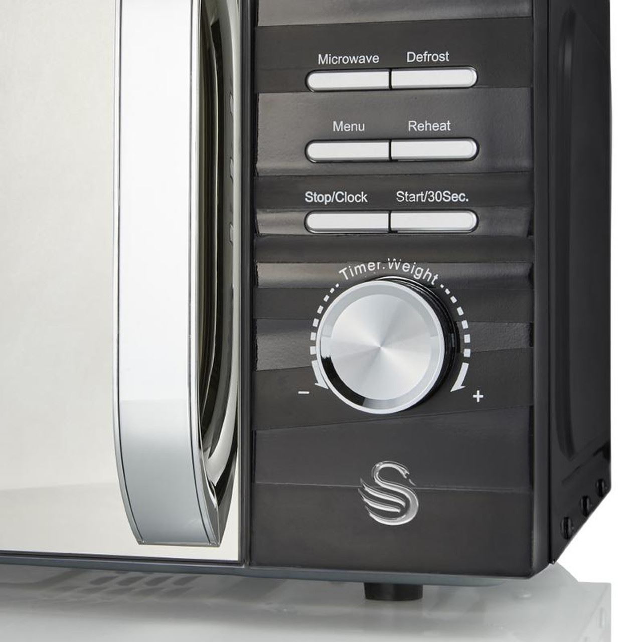 Swan Black 700W Symphony Digital Microwave