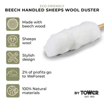 Tower Natural Life Sheeps Wool Duster