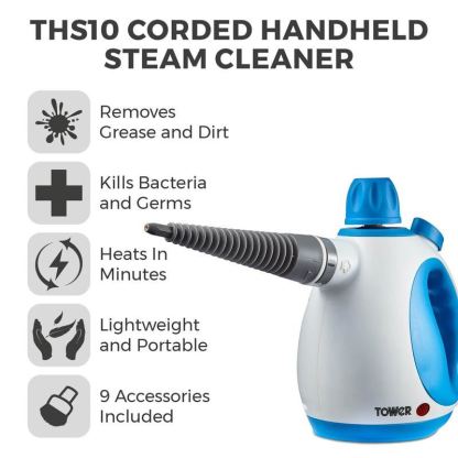 Tower Blue THS10 Handheld Steam Cleaner