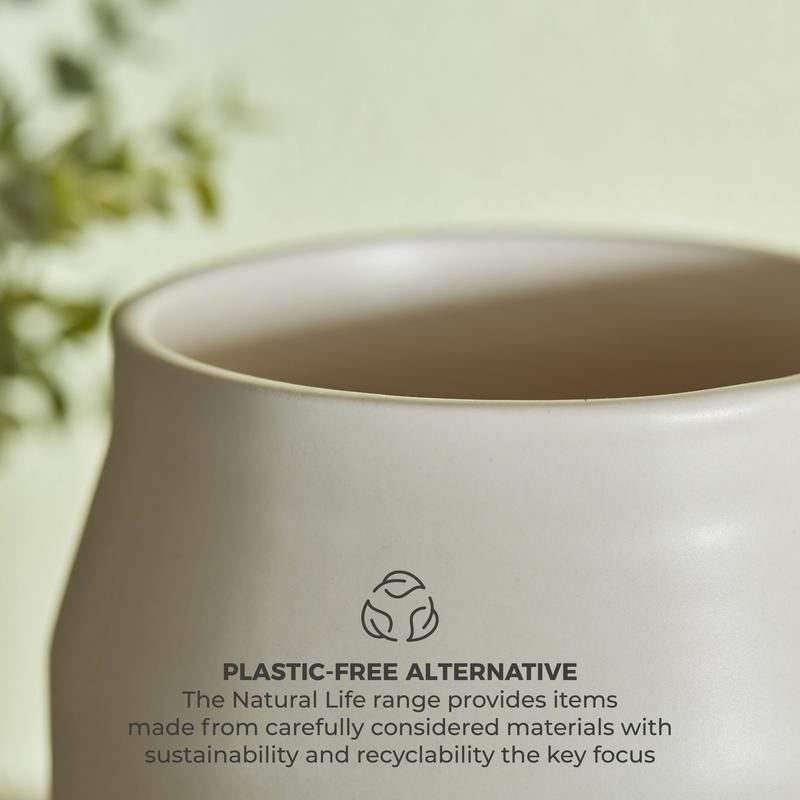 Tower Natural Life Large Ceramic Storage Jar with Weathered Cork Lid