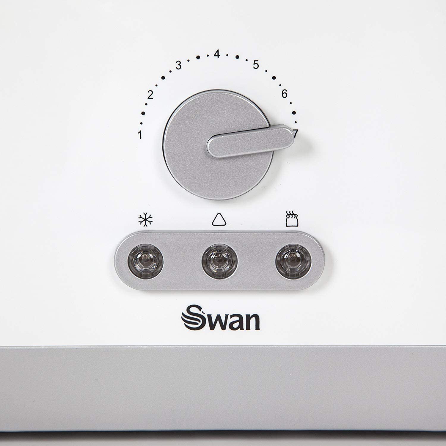 Swan White 4 Slice Long Slot Toaster
