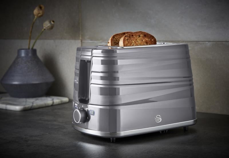 Swan Grey Symphony 2 Slice Toaster
