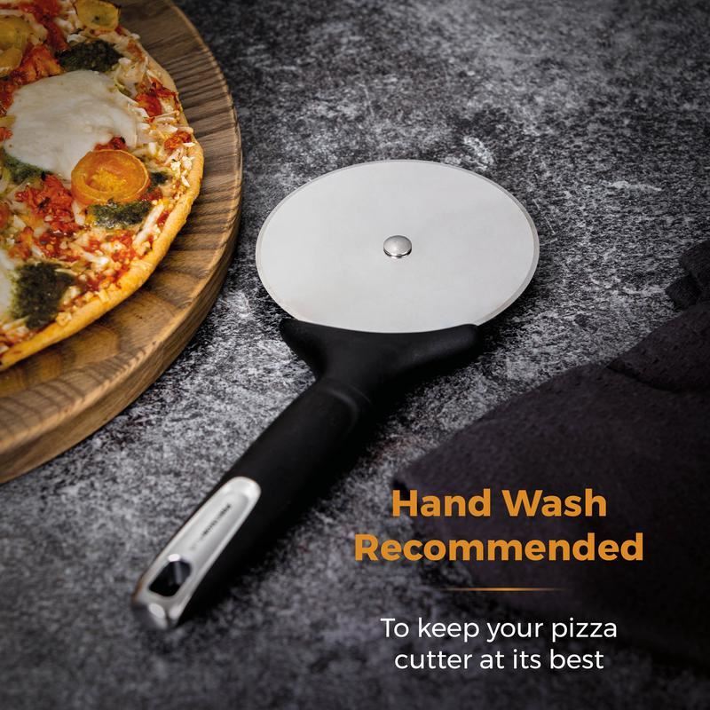 Tower Black Precision Plus Stainless Steel Pizza Cutter