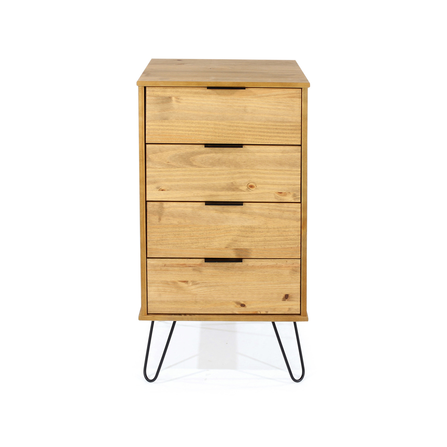 Augusta Pine 4 Drawer Narrow Chest Of Drawers