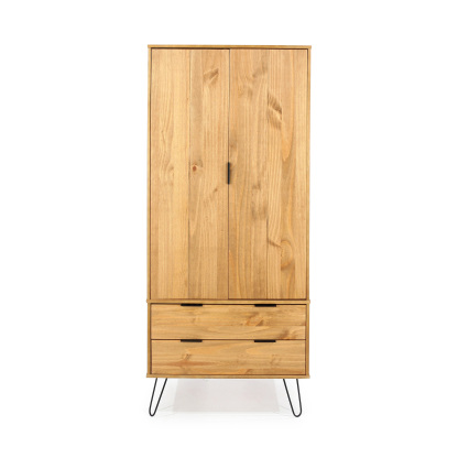 Augusta Pine2 Door 2 Drawer Wardrobe