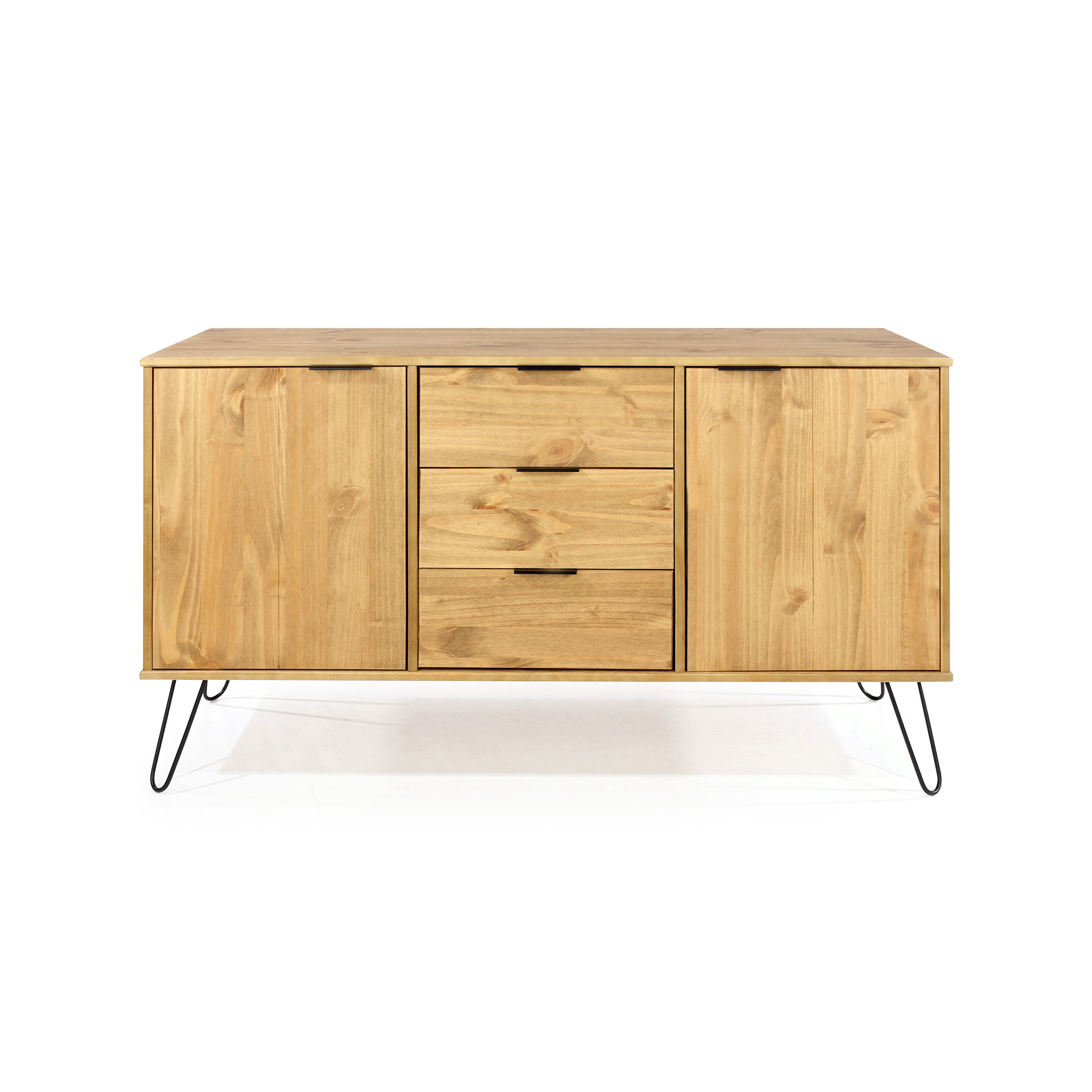 Augusta Pine Medium Sideboard With 2 Doors 3 Drawers