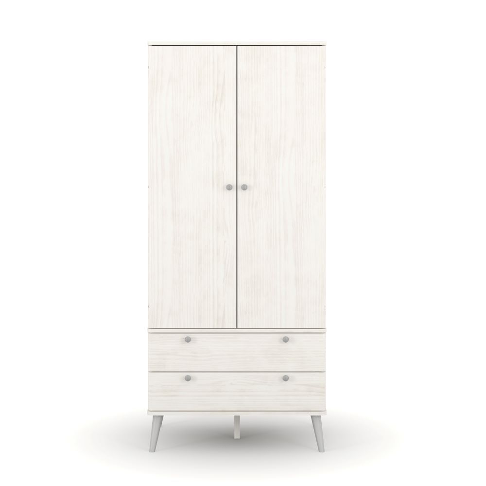 Augusta Curve 2 Door 2 Drawer Wardrobe