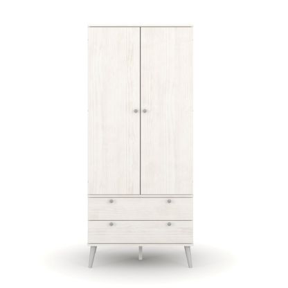 Augusta Curve 2 Door 2 Drawer Wardrobe