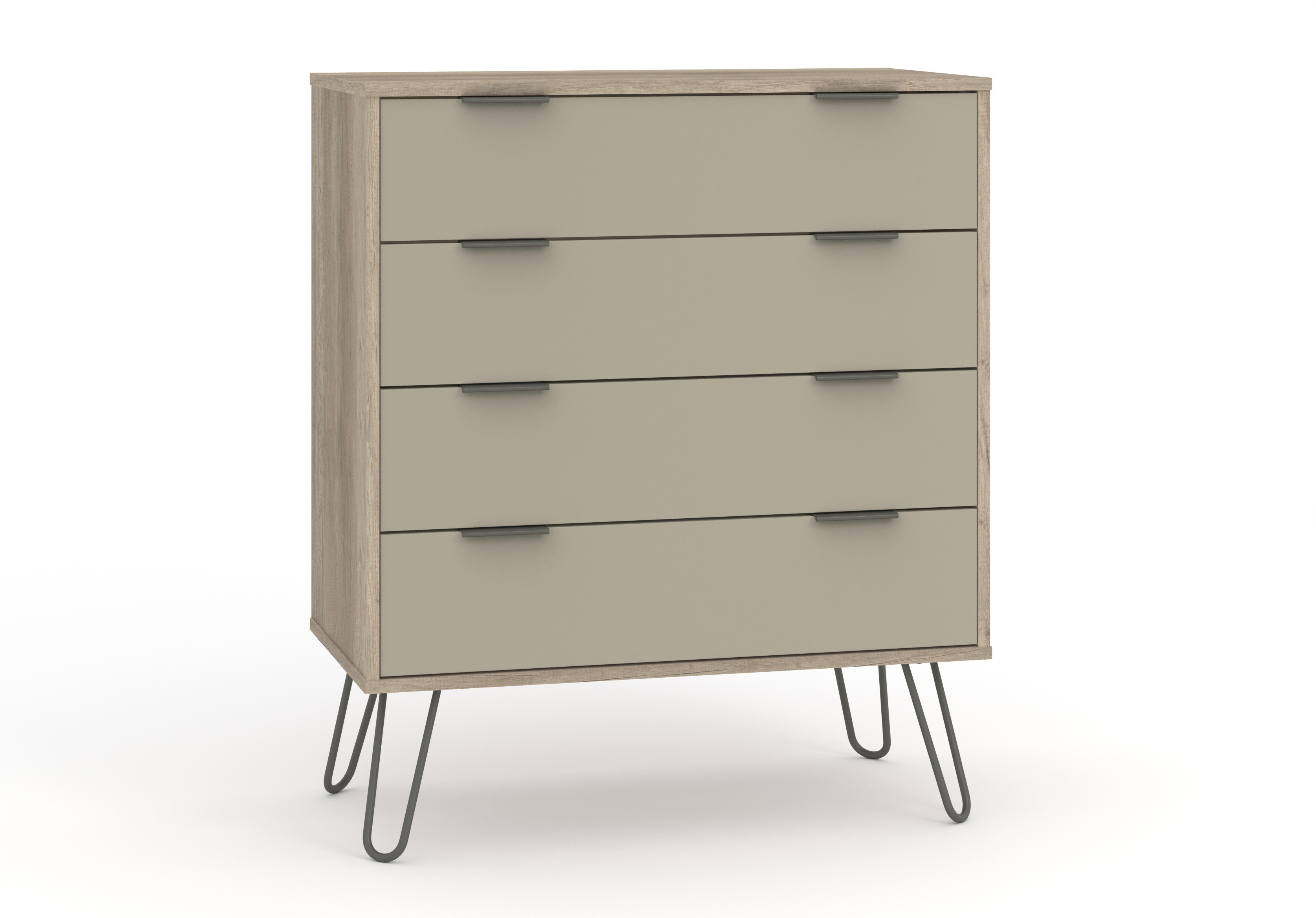 Augusta Driftwood 4 Drawer Chest Of Drawers