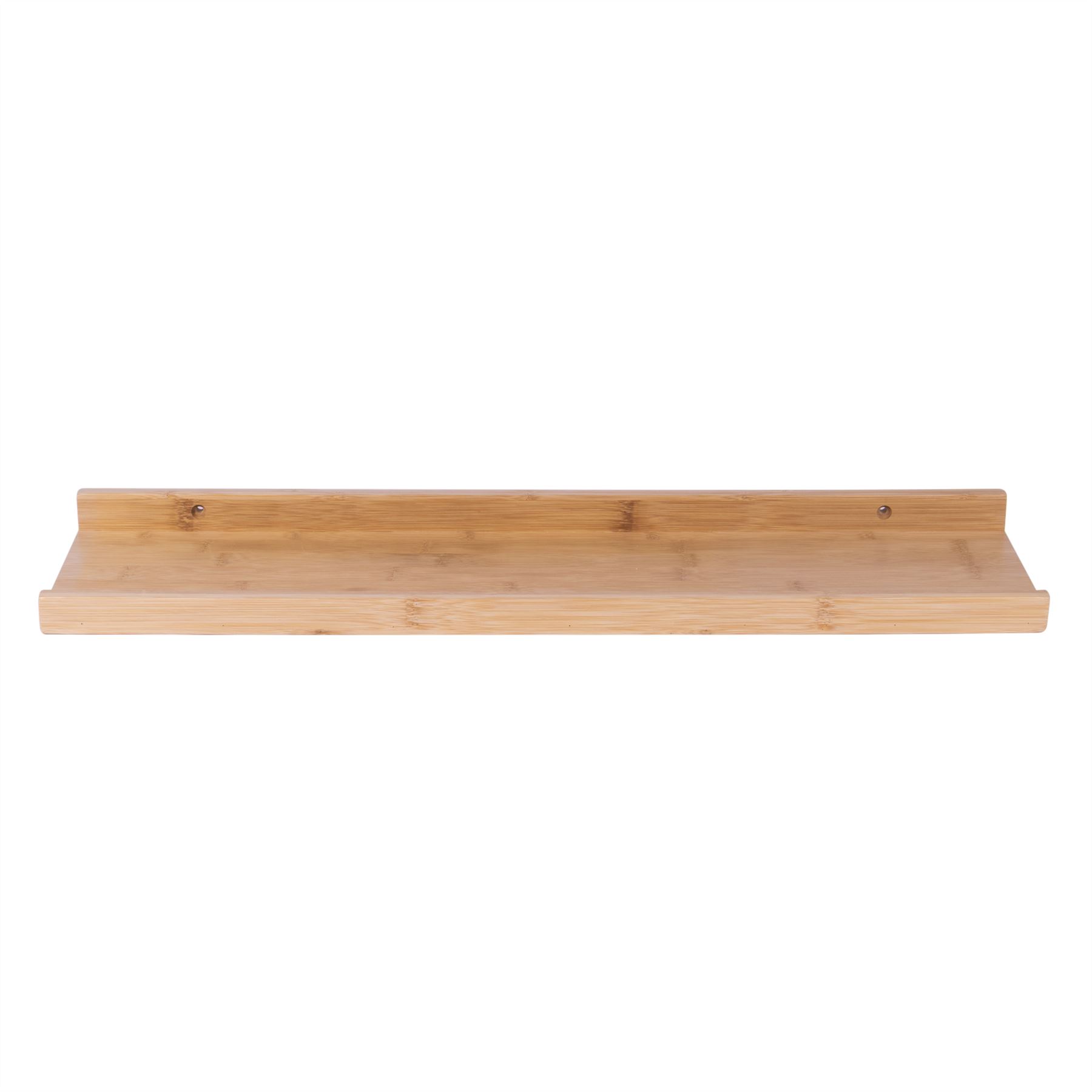 Rustic Bamboo Block Floating Shelf 24" | M&W