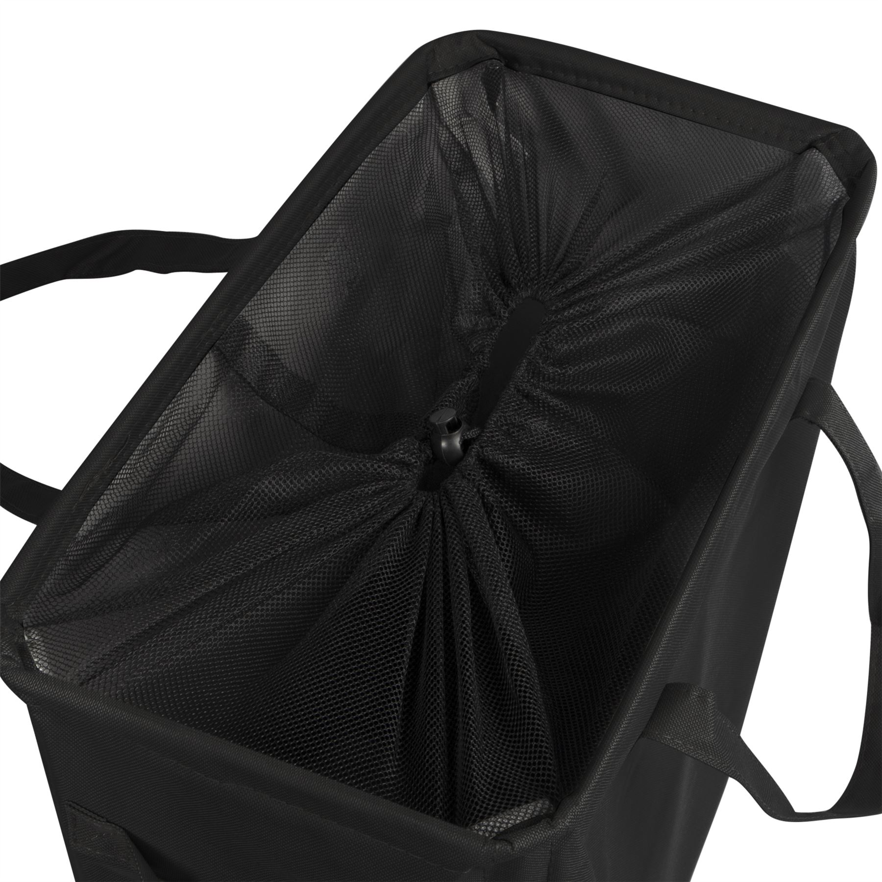 45L Slim Laundry Basket with Handles Black | M&W