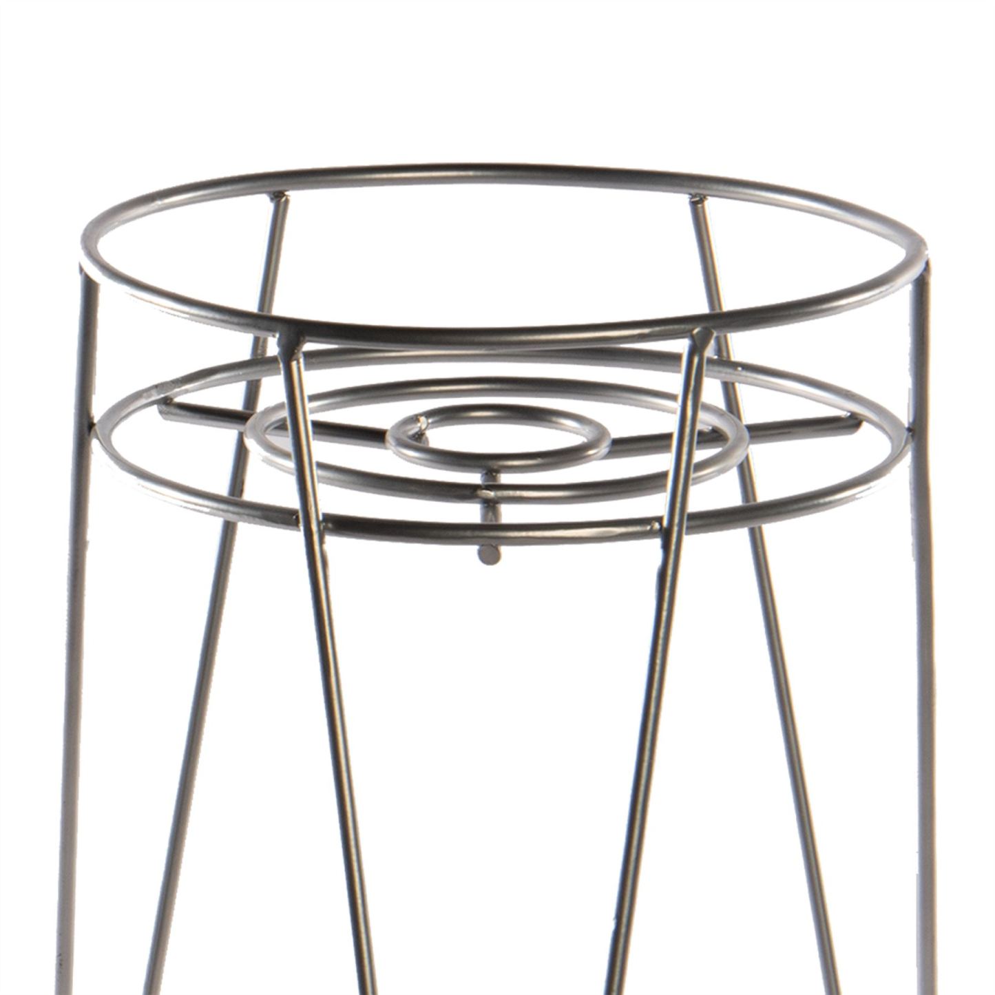 Metal Flower Pot Stand Silver | M&W