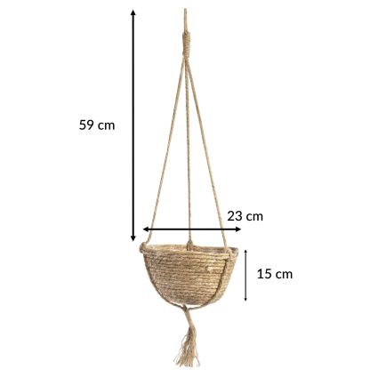 Hanging Seagrass Planter - Set of 2 | M&W