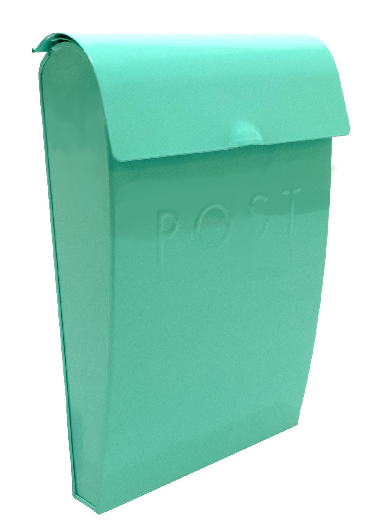 Wall Mounted Post Box in Mint Green | M&W