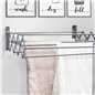 Wall Mounted Extendable Clothes Airer Grey | Pukkr