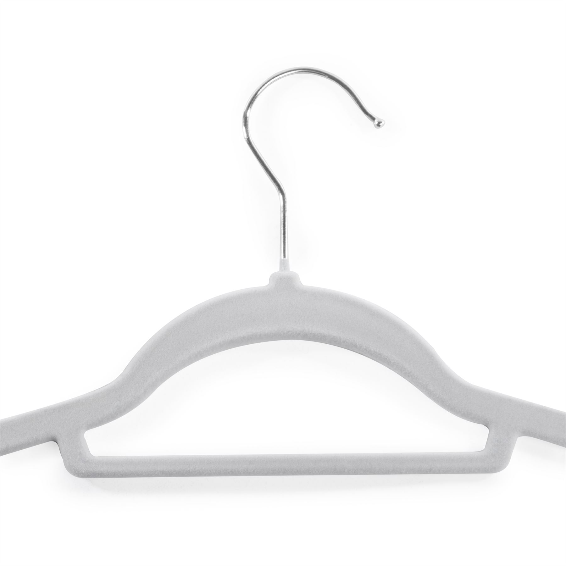 Velvet Coat Hangers Grey - Pack of 50 | M&W