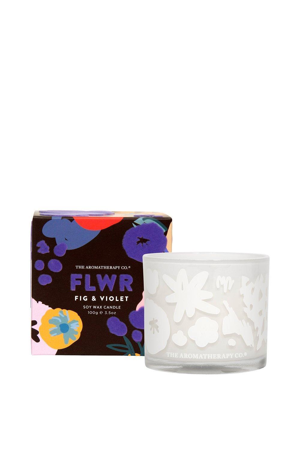 The Aromatherapy Co 100g FLWR Candle - Fig & Violet