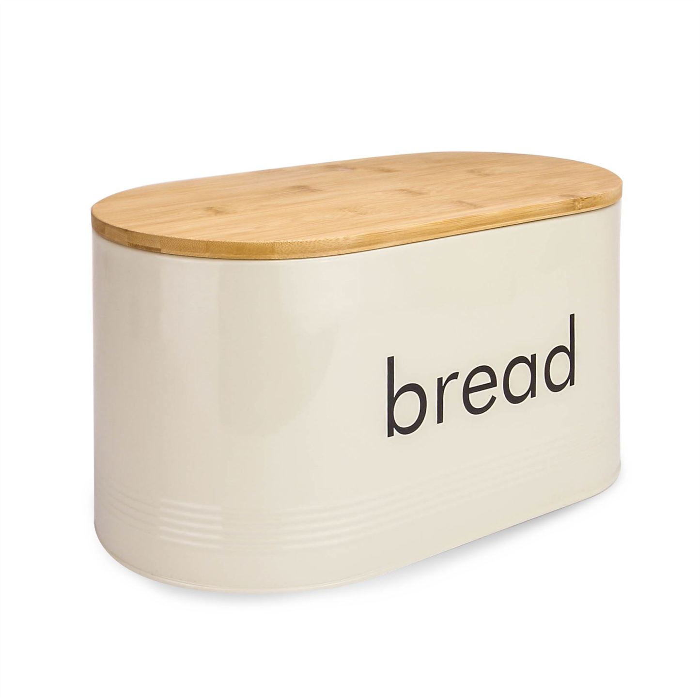 Kitchen Bread Bin with Bamboo Chopping Board Lid | M&W