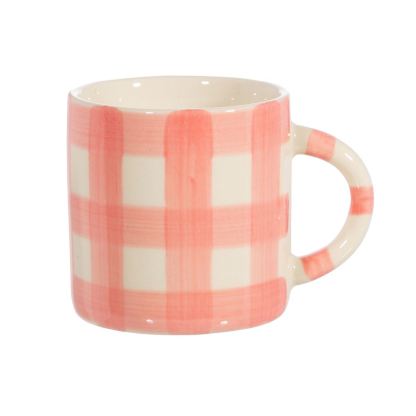 Sass & Belle Gingham Mug Pink