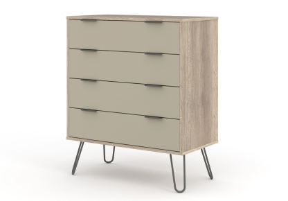 Augusta Driftwood 4 Drawer Chest Of Drawers