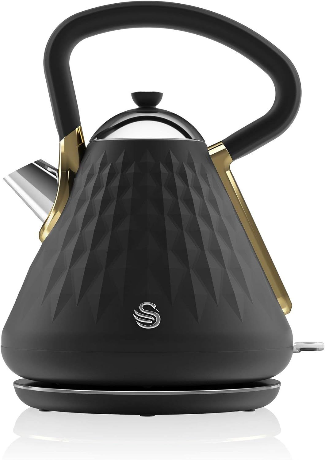 Swan Black Gatsby 1.7L Pyramid Kettle