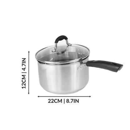 Stainless Steel Saucepans - Set of 3 | M&W