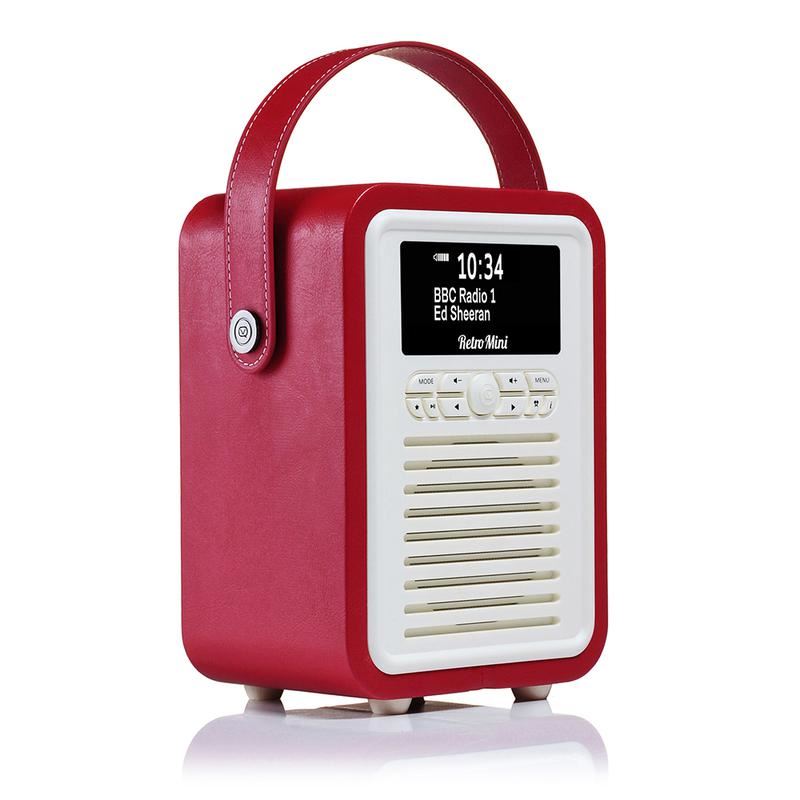 VQ Red Retro Mini DAB Radio